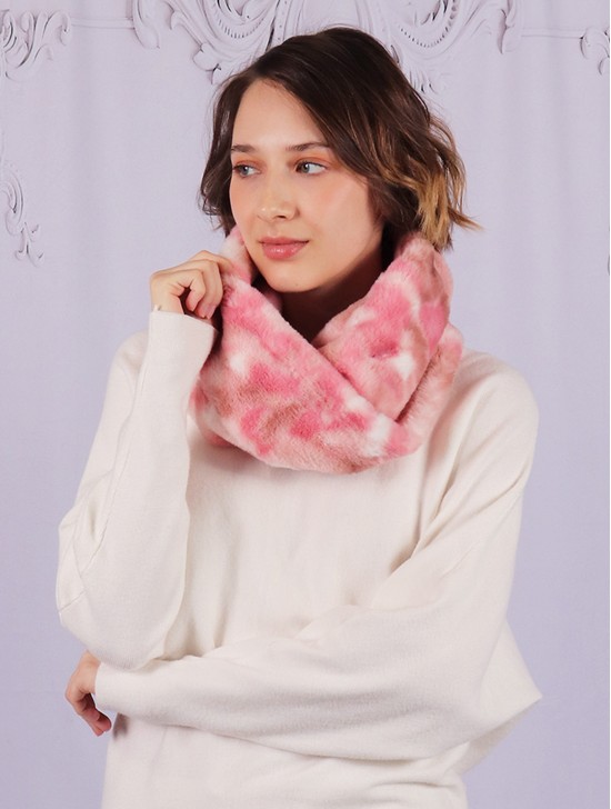 Tie Dye Fashion Plush Loop Premium Scarf